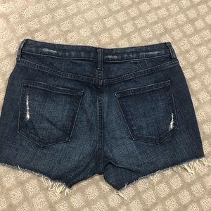 Cutoff jean shorts